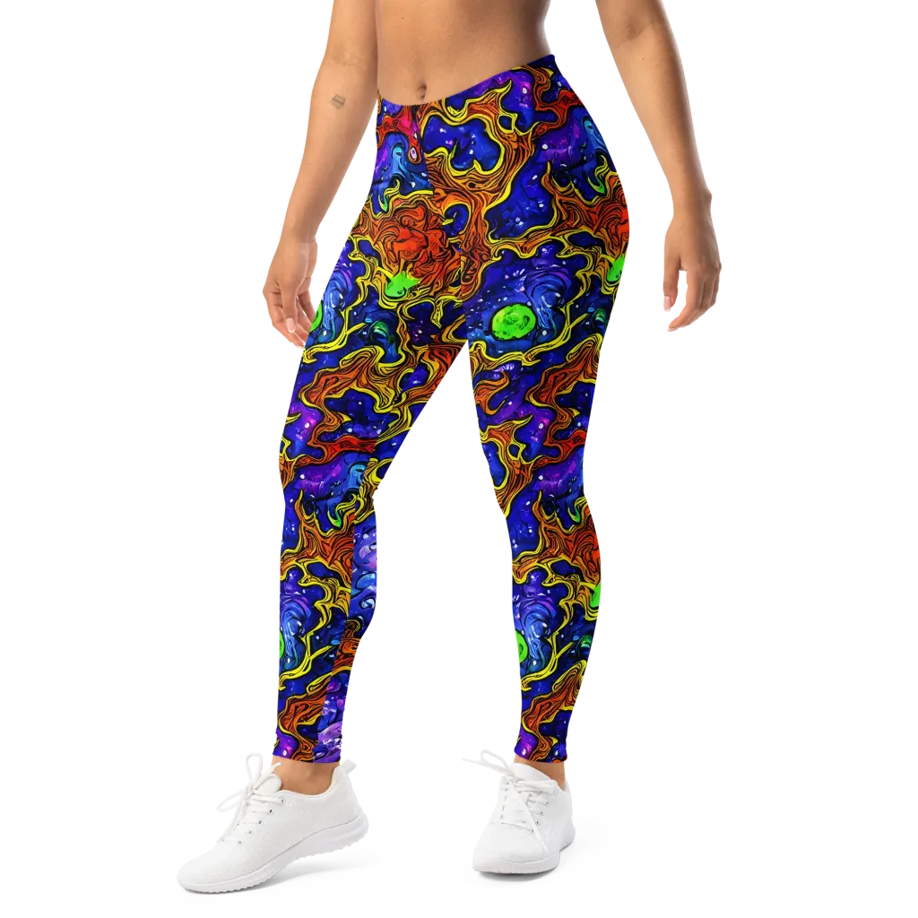 Electric Lava on Leggings — Left Front
