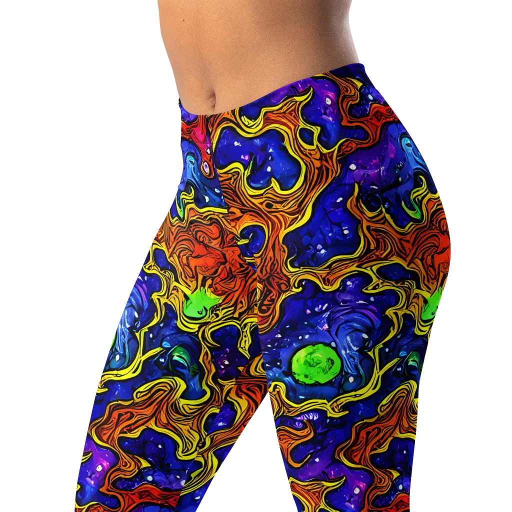 Electric Lava on Leggings — Left Front