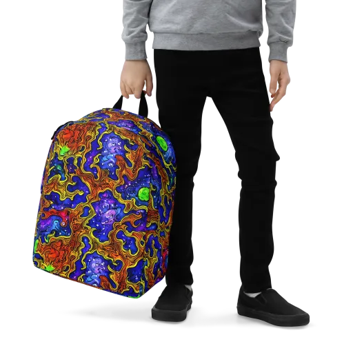 Electric Lava on a Minimalist Backpack