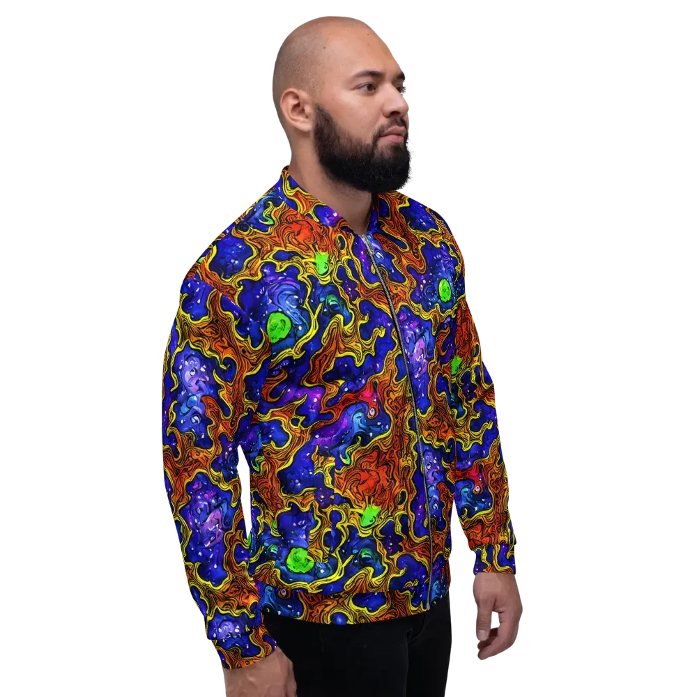 Electric Lava on Bomber Jacket — Right