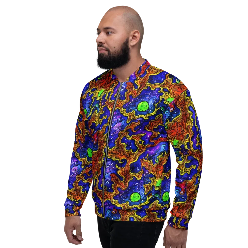 Electric Lava on Bomber Jacket — Left
