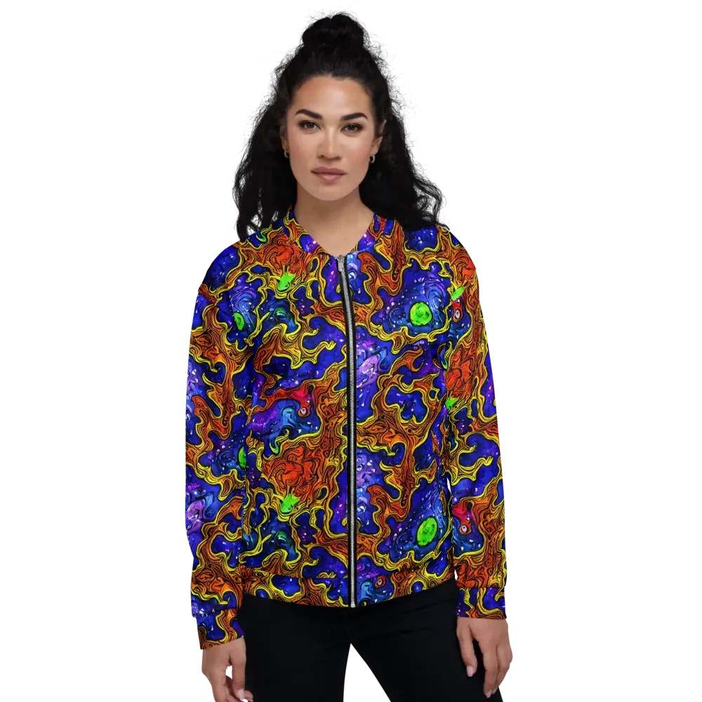 Electric Lava on Bomber Jacket — Front