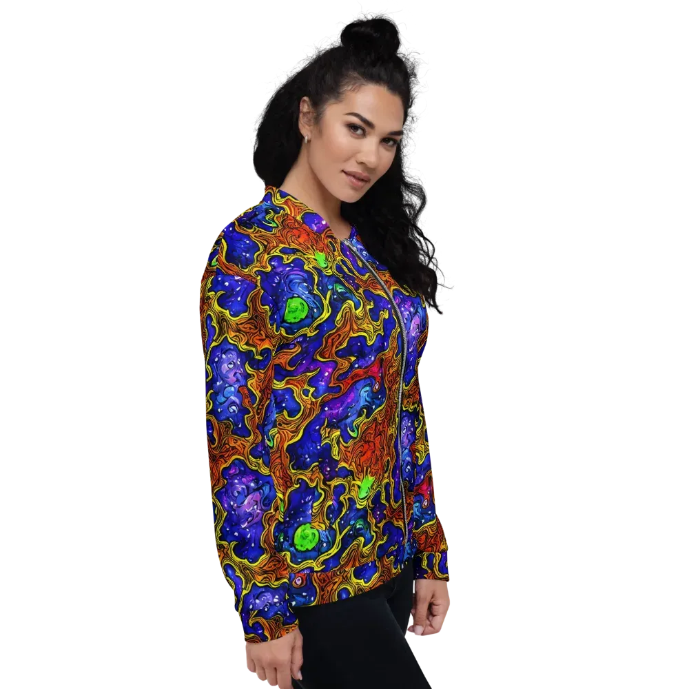 Electric Lava on Bomber Jacket — Right