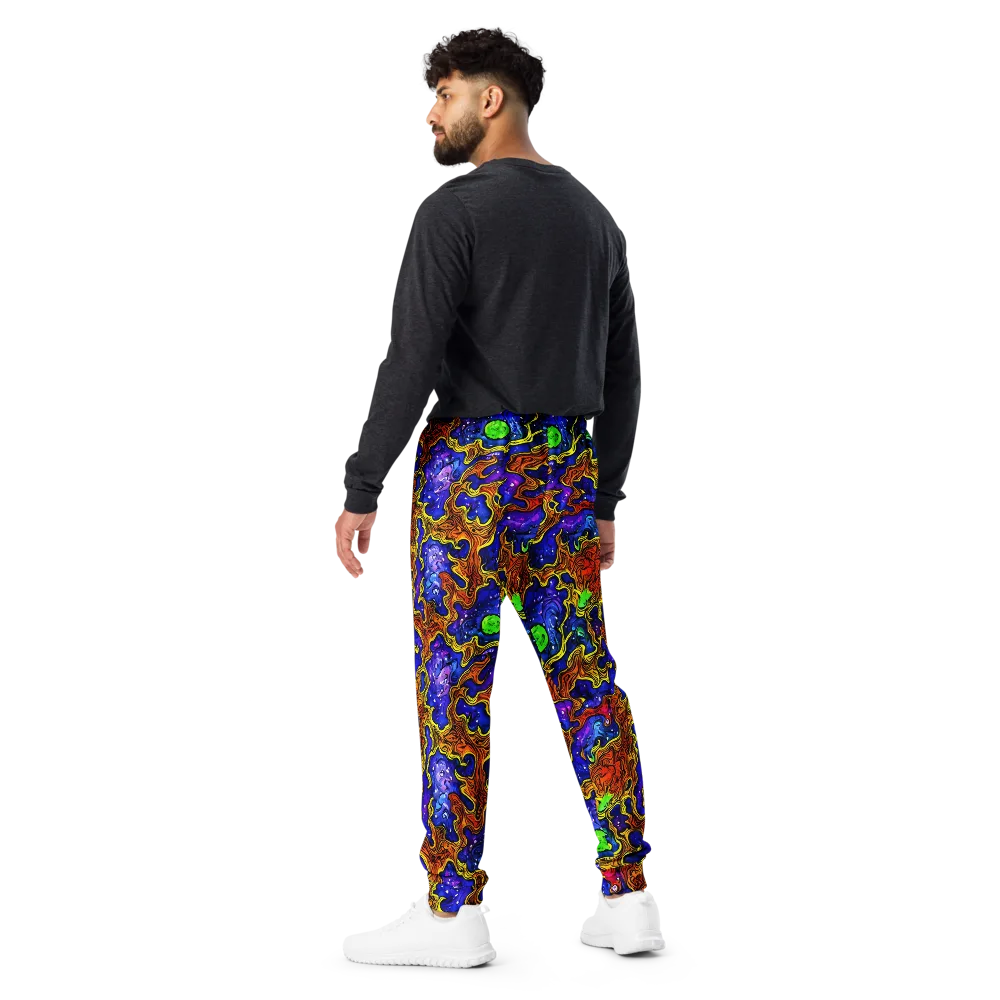 Electric Lava on Men's Joggers — Back