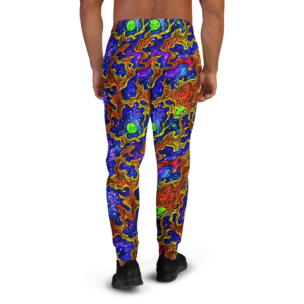Electric Lava on Men's Joggers — Back