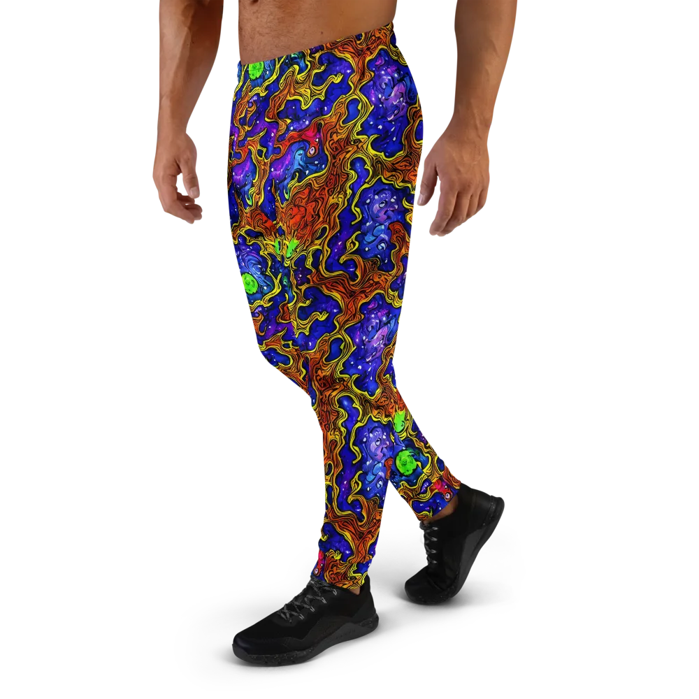 Electric Lava on Men's Joggers — Left