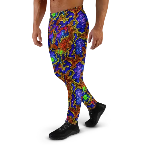 Electric Lava on a Men's Joggers