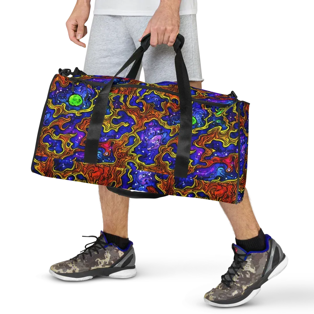 Electric Lava on Duffle Bag — Front