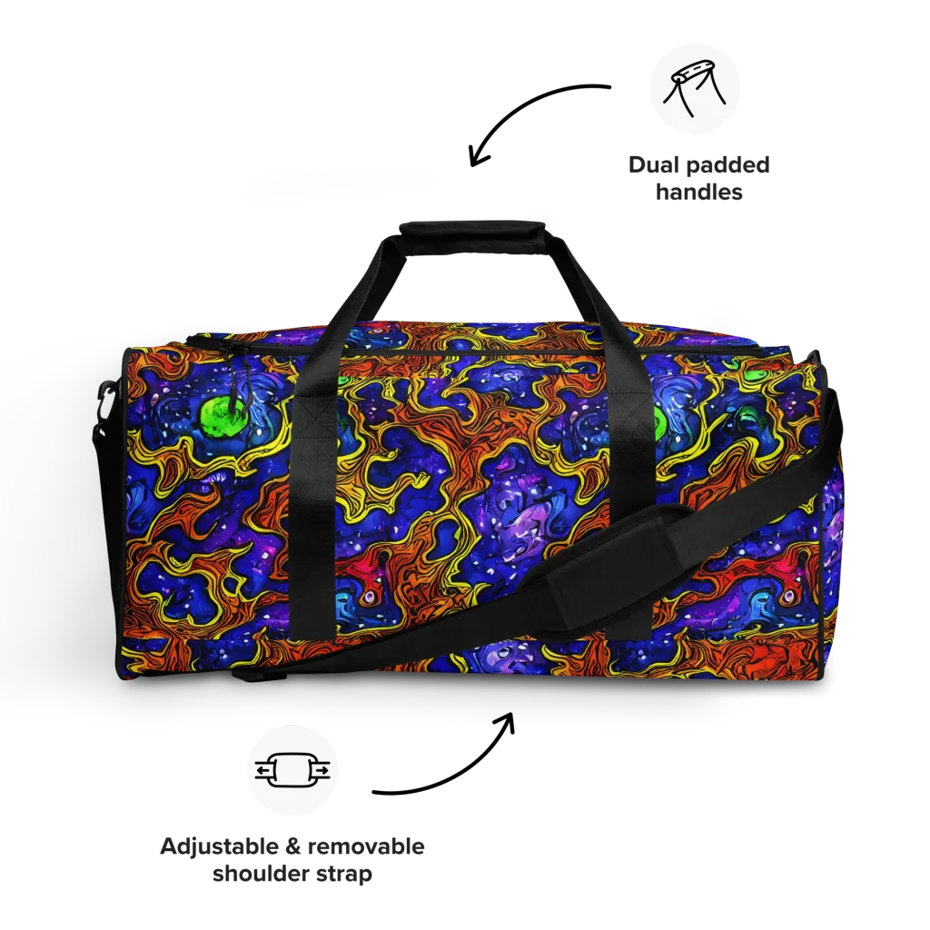 Electric Lava on Duffle Bag — Front