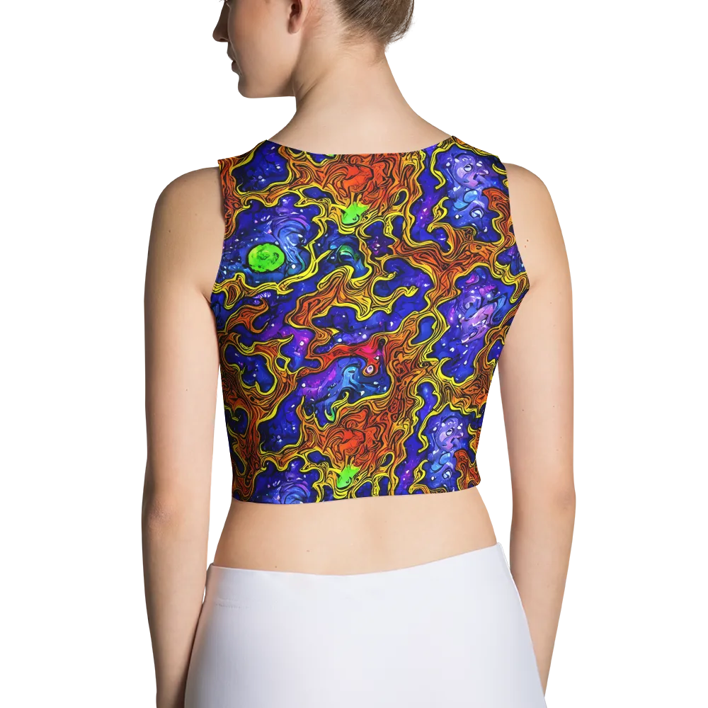 Electric Lava on Crop Top — Back