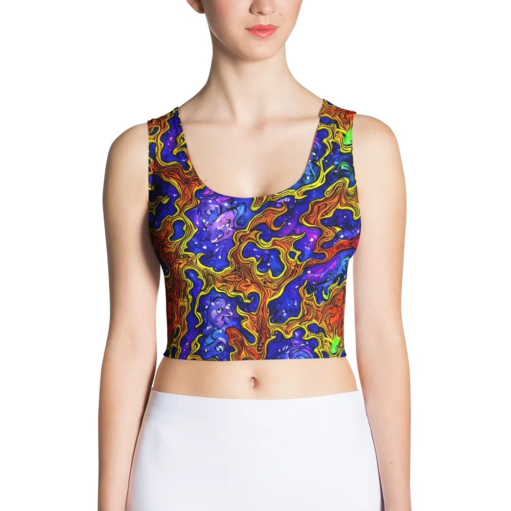 Electric Lava on Crop Top — Front