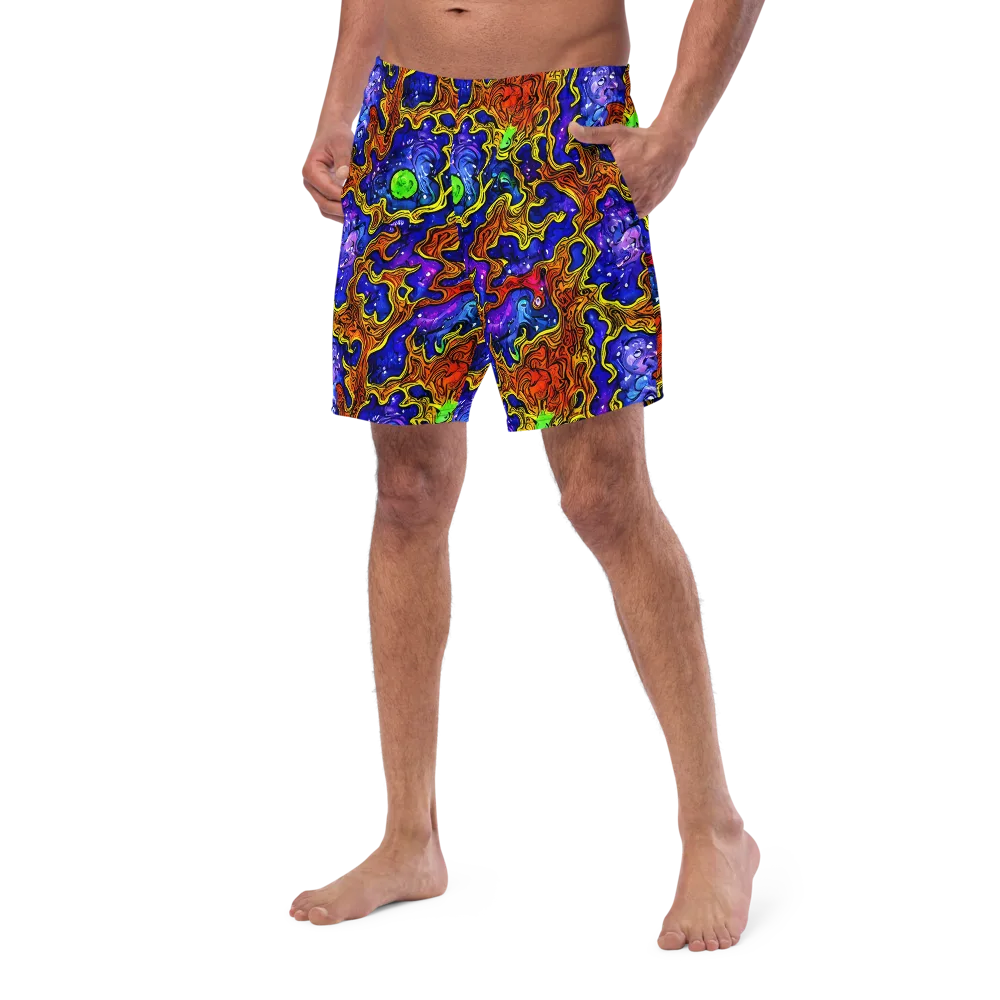 Electric Lava on Swim Trunks — Left Front