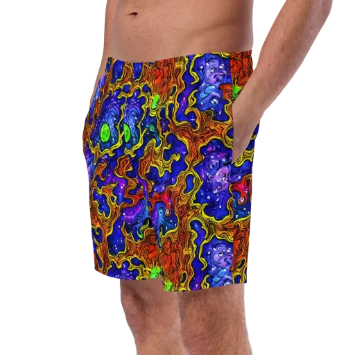Electric Lava on a Swim Trunks