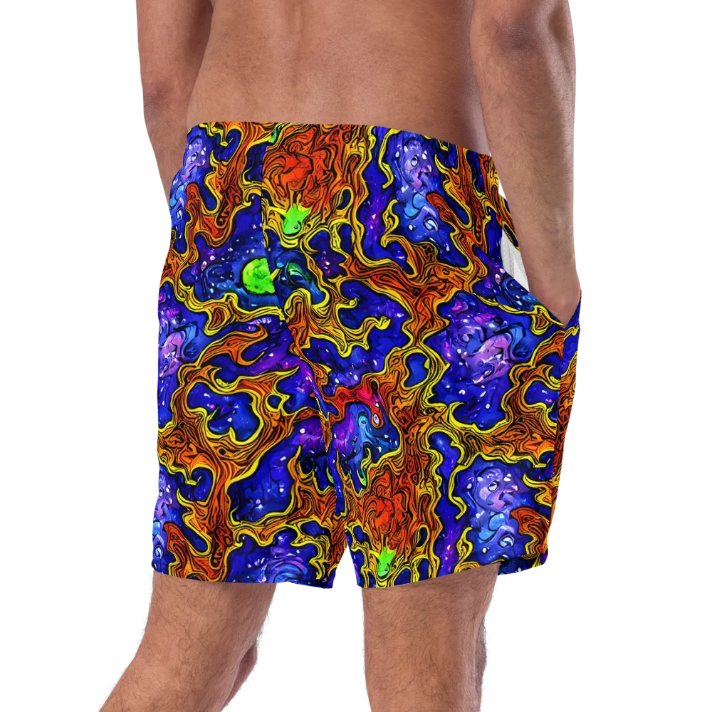 Electric Lava on Swim Trunks — Right Back