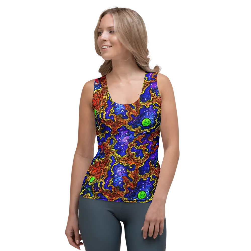 Electric Lava on Women's Tank Top — Front