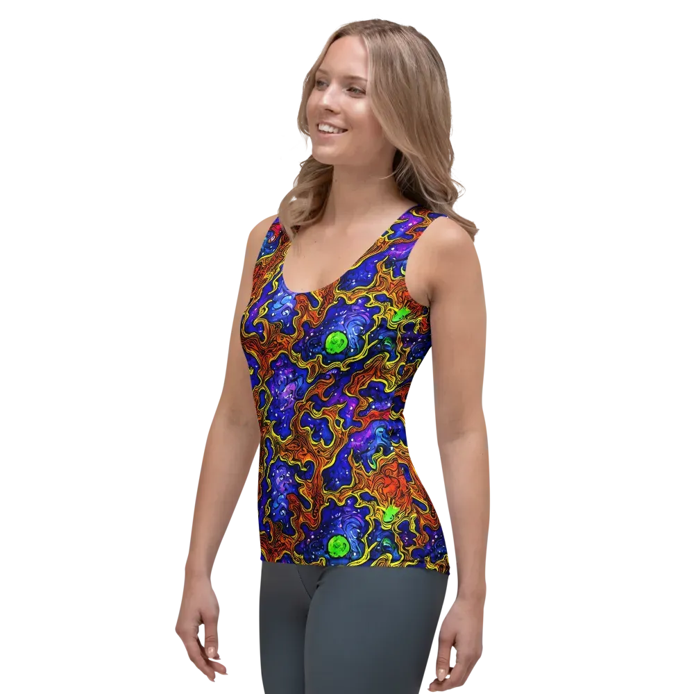 Electric Lava on Women's Tank Top — Left Front