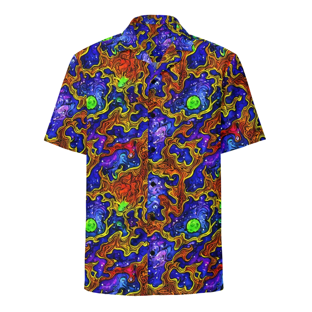Electric Lava on Button Shirt — Front