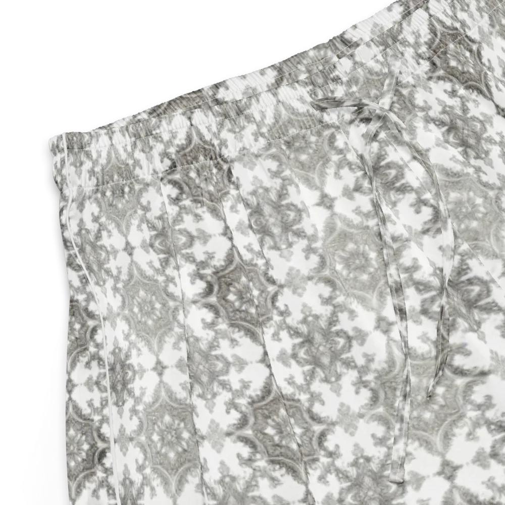 Silver Damask on Women's Pajama Shorts — Product details