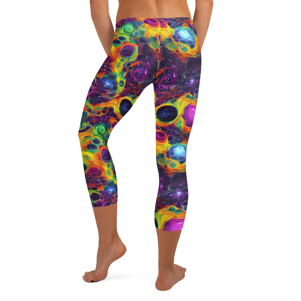 Luminous Orbits on Capri Leggings — Back