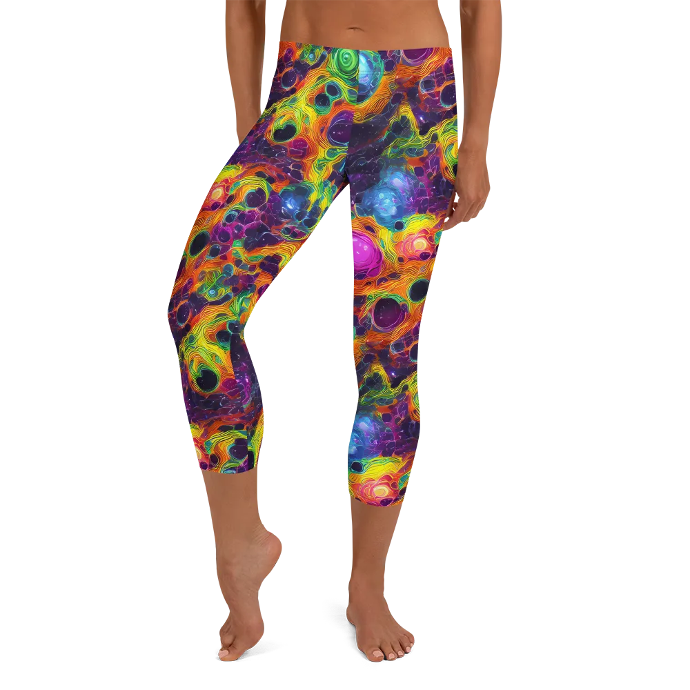 Luminous Orbits on Capri Leggings — Front