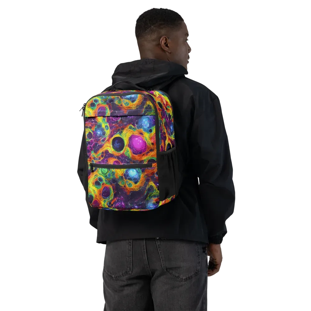 Luminous Orbits on Utility Backpack — Back