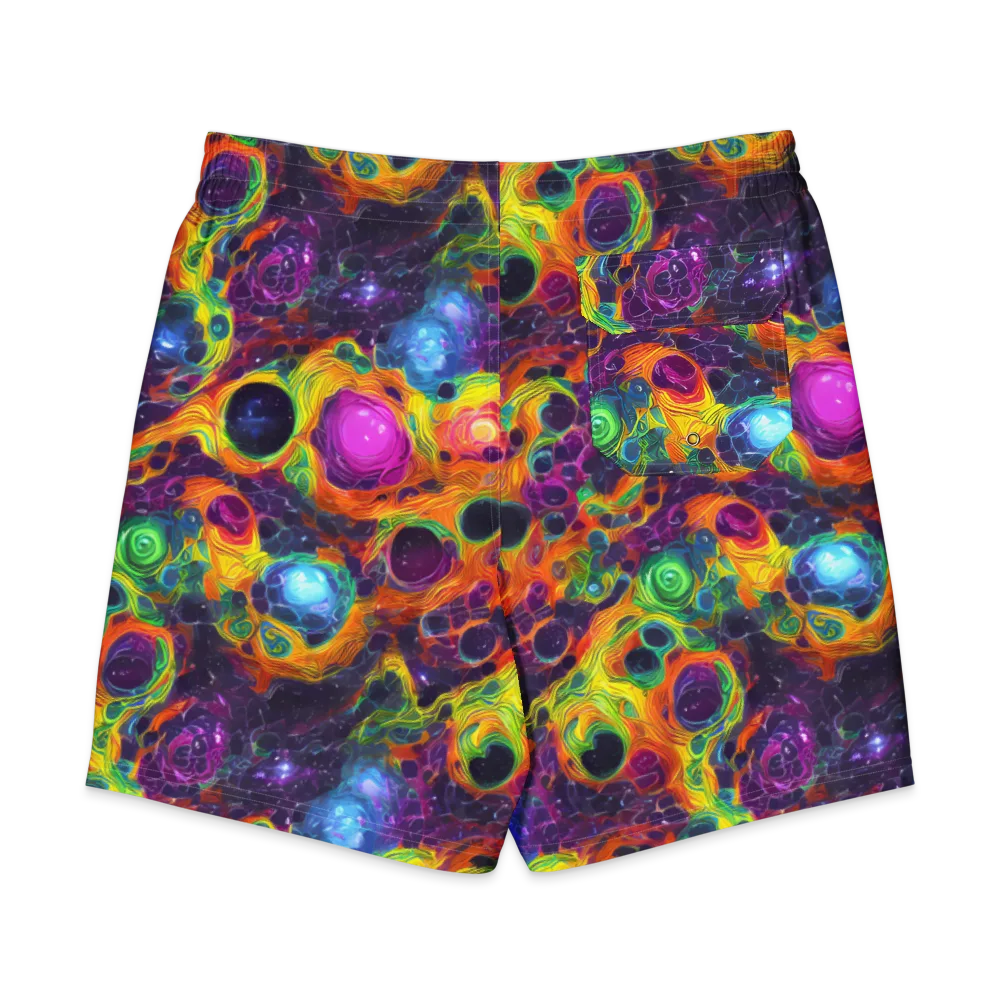 Luminous Orbits on Men's Board Shorts — Back