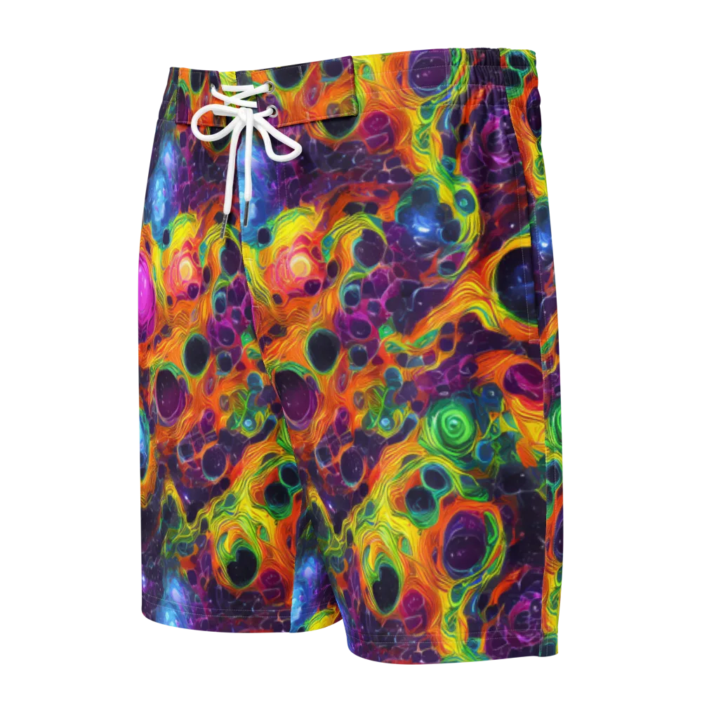Luminous Orbits on Men's Board Shorts — Front