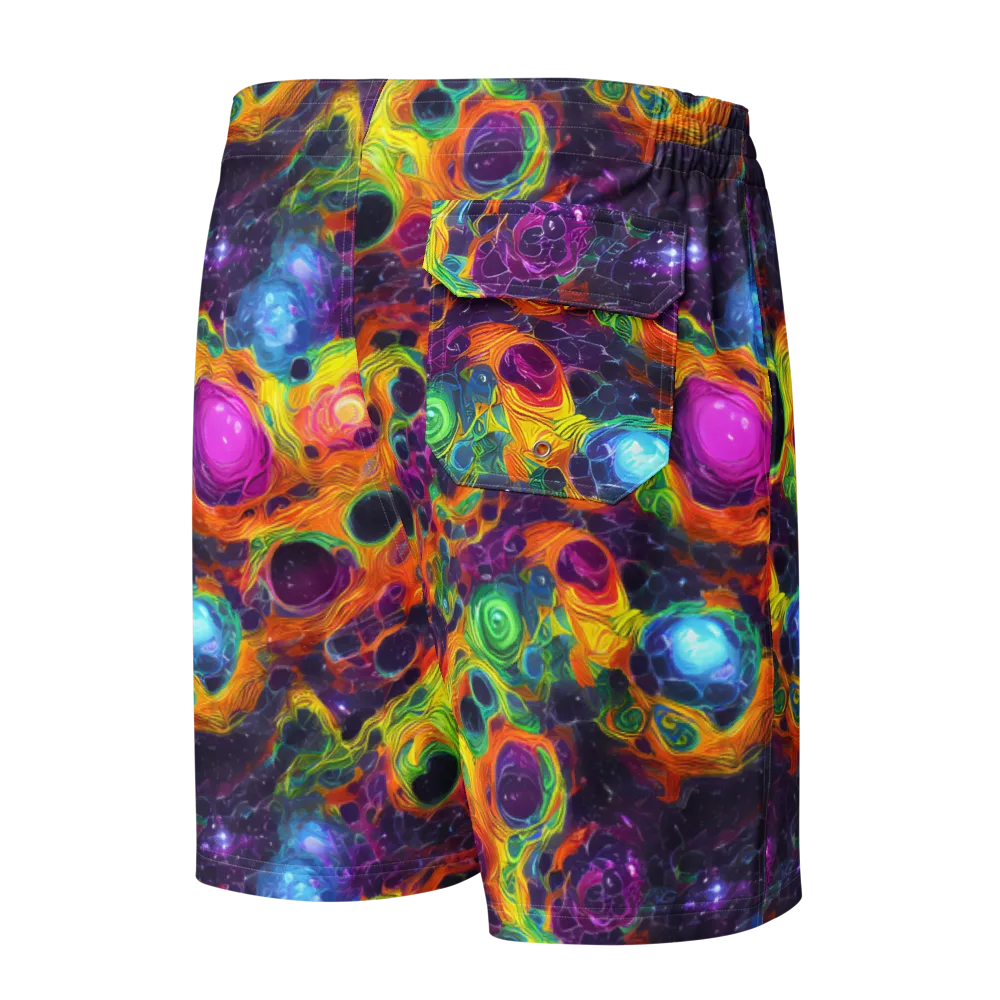 Luminous Orbits on Men's Board Shorts — Back