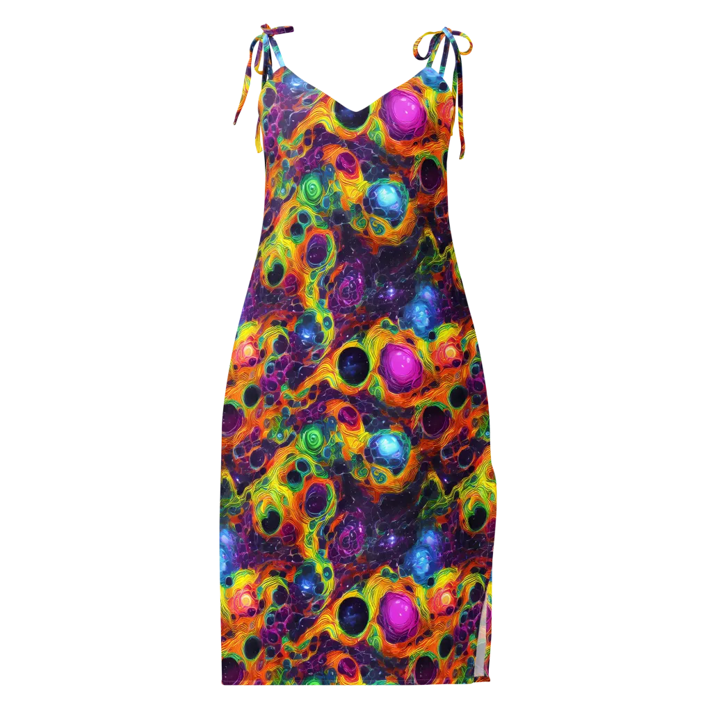 Luminous Orbits on Slip Dress — Front