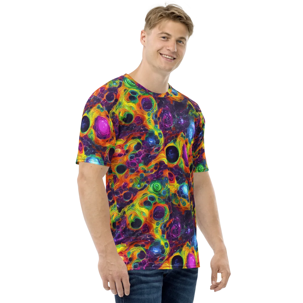 Luminous Orbits on Men's Crew Neck T-Shirt — Right