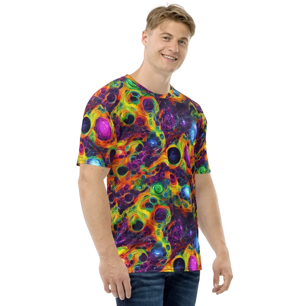 Luminous Orbits on Men's Crew Neck T-Shirt — Right