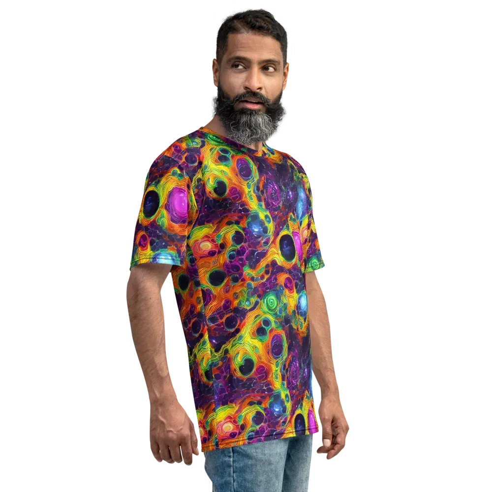 Luminous Orbits on Men's Crew Neck T-Shirt — Right