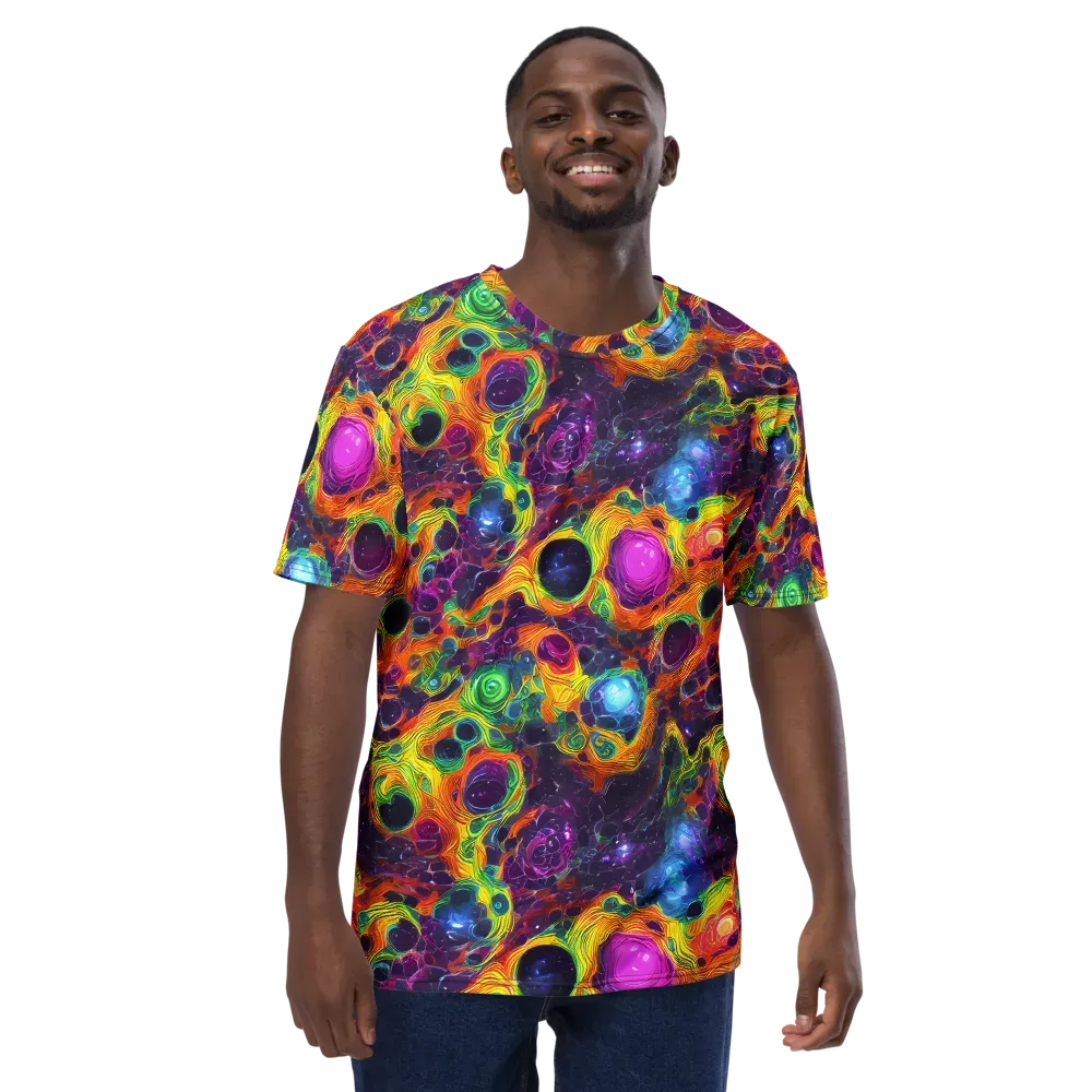 Luminous Orbits on Men's Crew Neck T-Shirt — Front