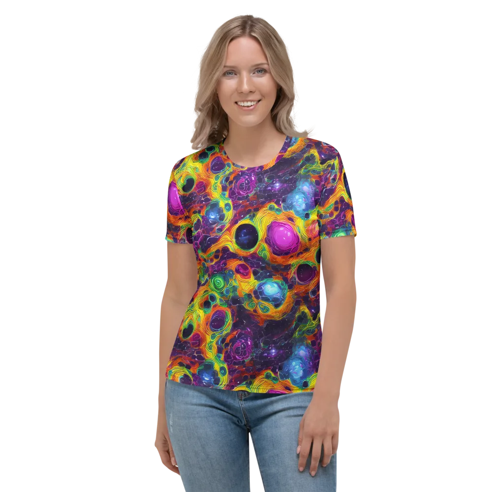 Luminous Orbits on Women's Crew Neck T-Shirt — Front