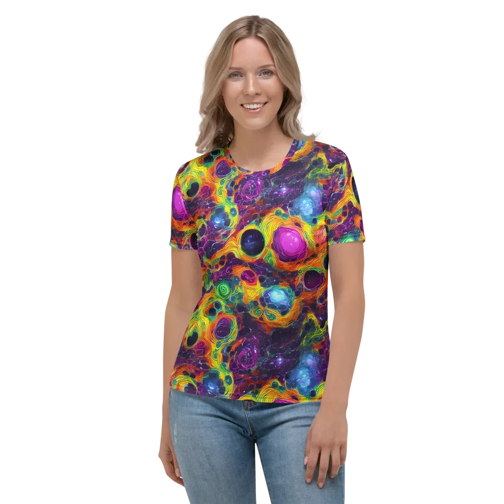 Luminous Orbits on Women's Crew Neck T-Shirt — Front