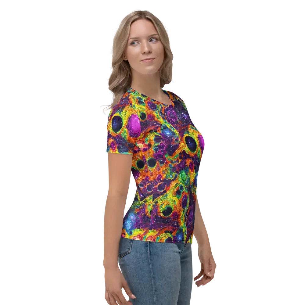 Luminous Orbits on Women's Crew Neck T-Shirt — Right