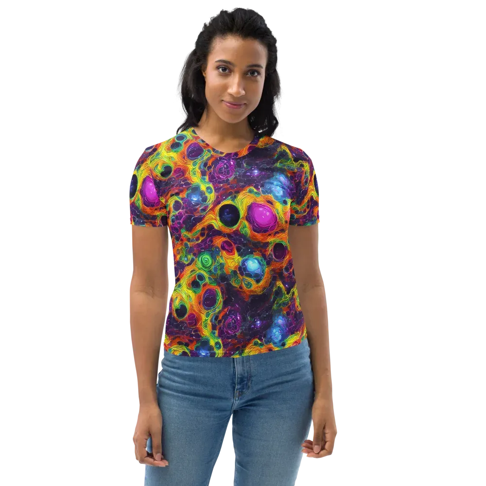 Luminous Orbits on Women's Crew Neck T-Shirt — Front