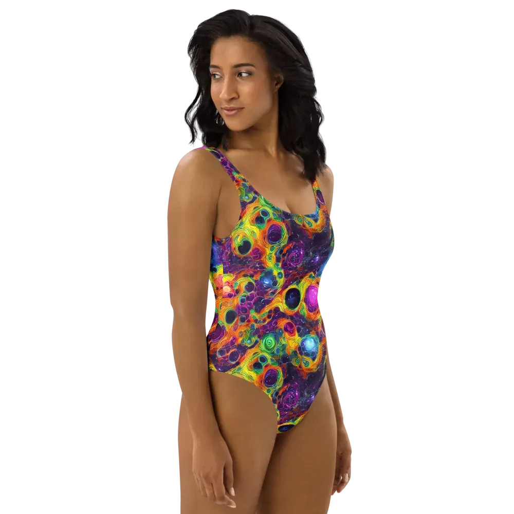 Luminous Orbits on One-Piece Swimsuit — Right