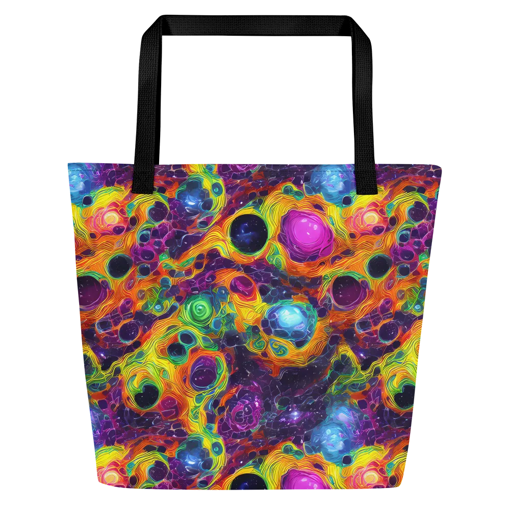 Luminous Orbits on Large Tote Bag W/ Pocket — Front