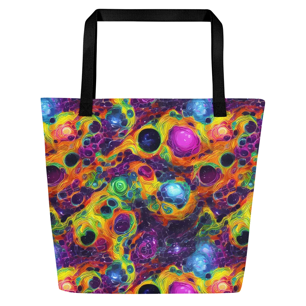 Luminous Orbits on Large Tote Bag W/ Pocket — Front