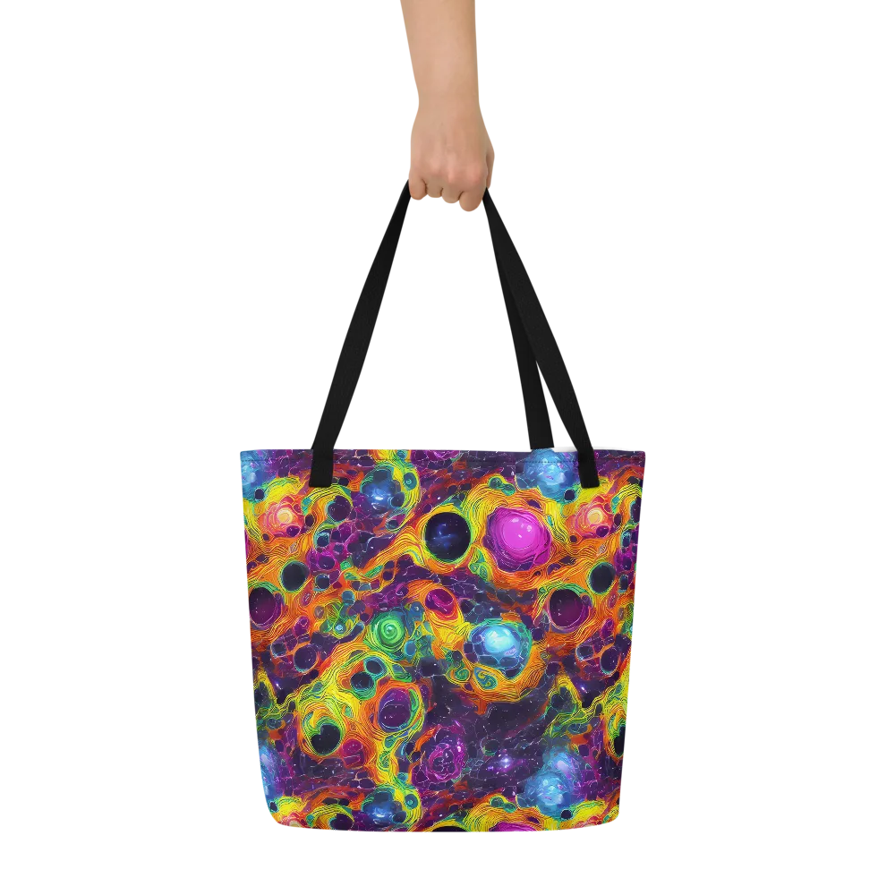 Luminous Orbits on Large Tote Bag W/ Pocket — Front