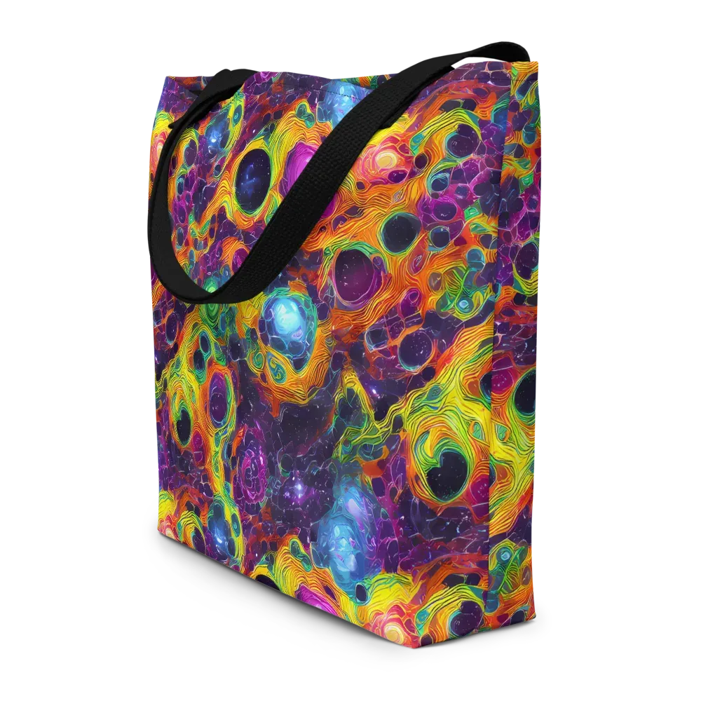 Luminous Orbits on Large Tote Bag W/ Pocket — Front