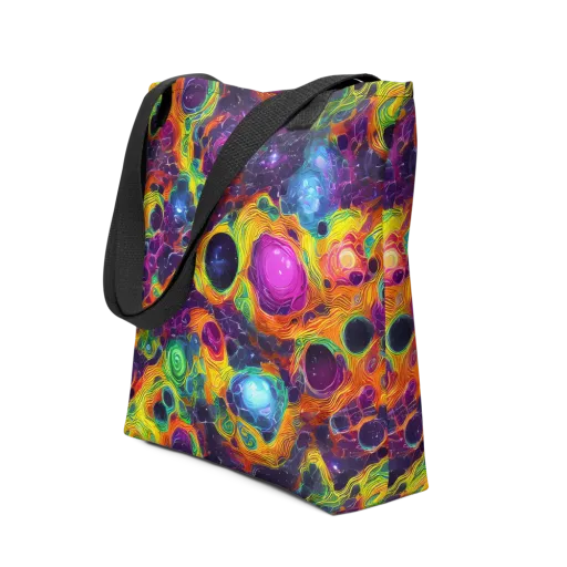 Luminous Orbits on a Tote Bag
