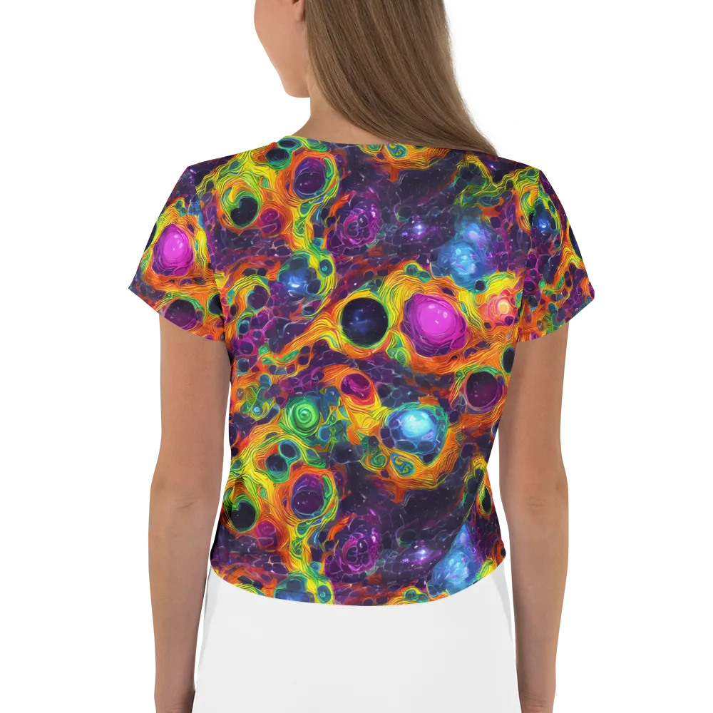Luminous Orbits on Crop Tee — Back