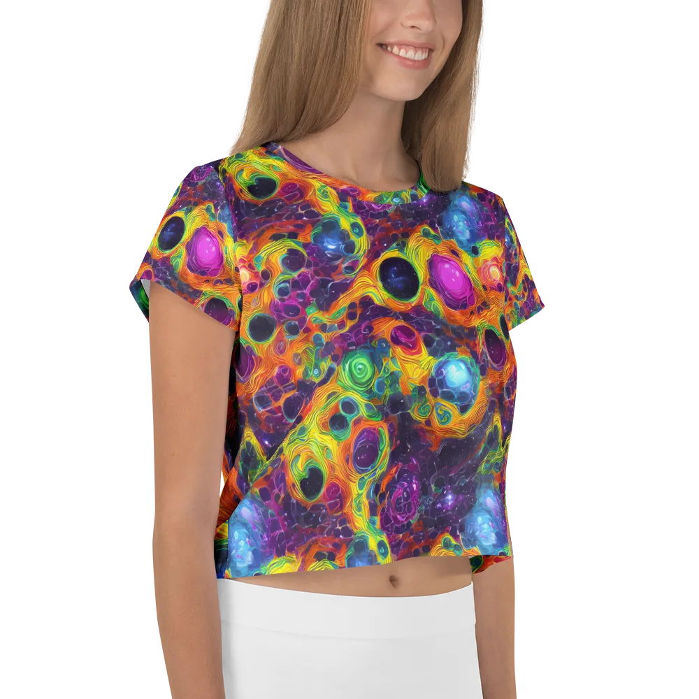 Luminous Orbits on Crop Tee — Right