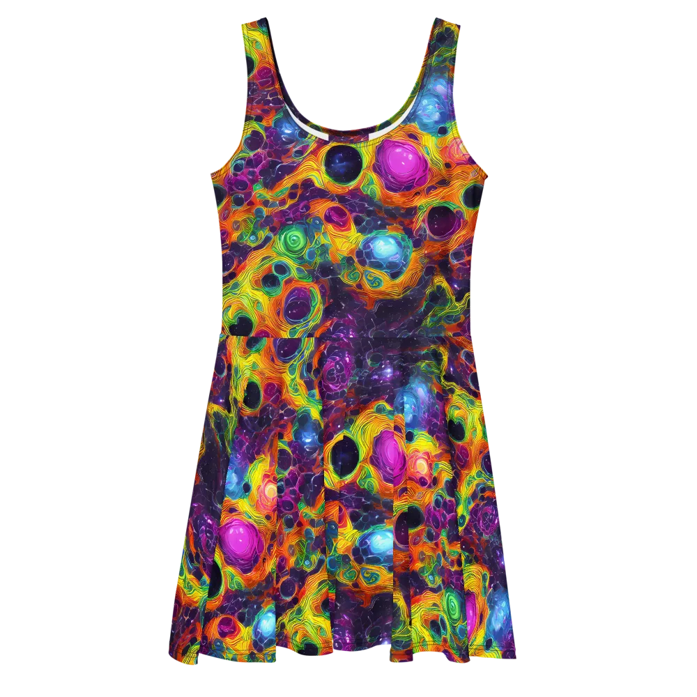 Luminous Orbits on Skater Dress — Front