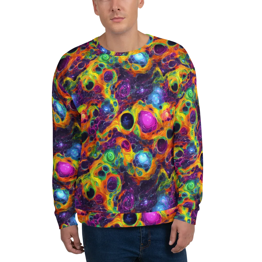 Luminous Orbits on Sweatshirt — Front
