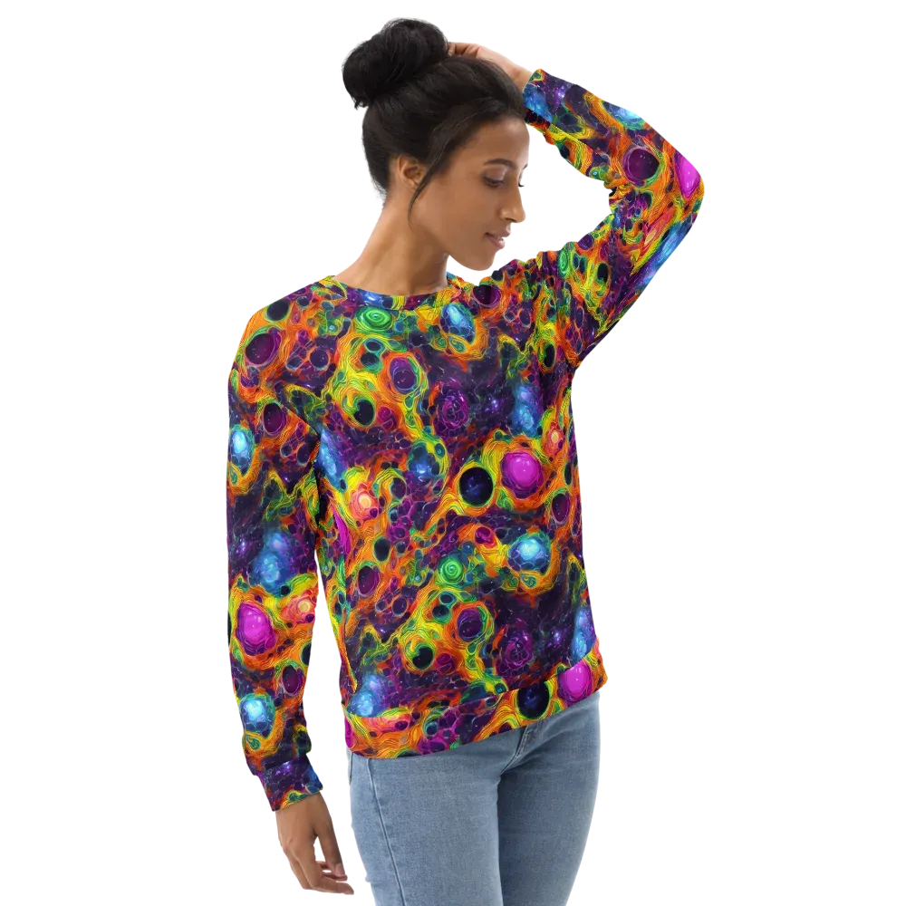 Luminous Orbits on Sweatshirt — Right Front