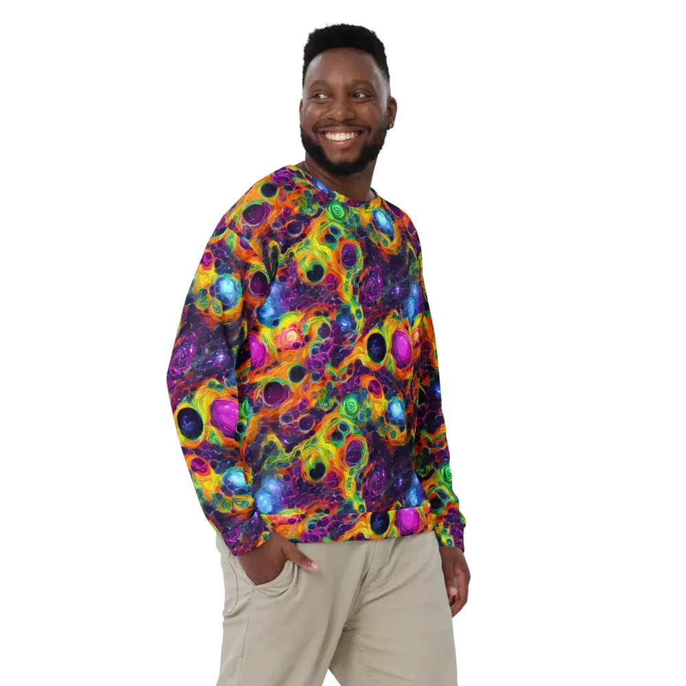 Luminous Orbits on Sweatshirt — Front