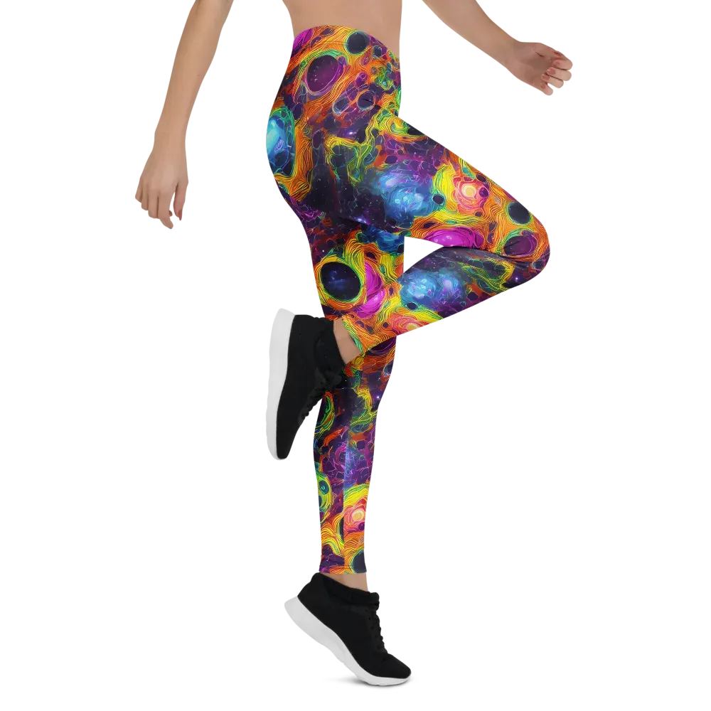 Luminous Orbits on Leggings — Right